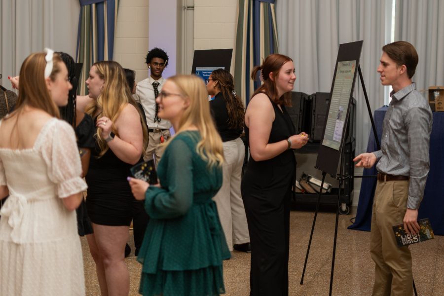A group of students having a discussion