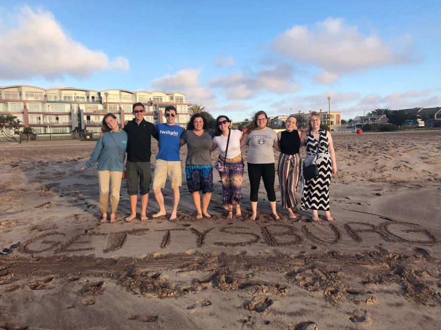 Students in Swakopmund, Namibia, on a wildlife conservation immersion project.